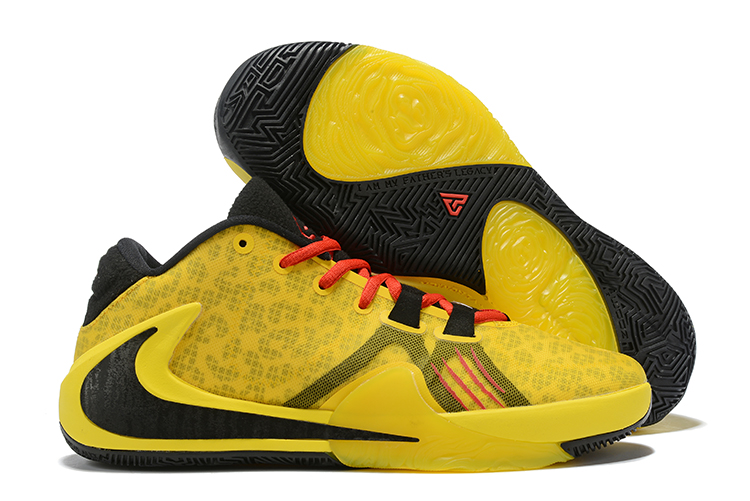 Nike Zoom Freak 1 Bruce Lee Yellow Black Red Shoes